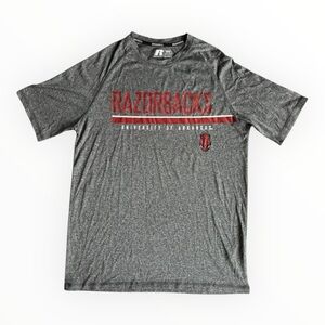 Russell Athletic University Of Arkansas Razorbacks Activewear T-Shirt Medium